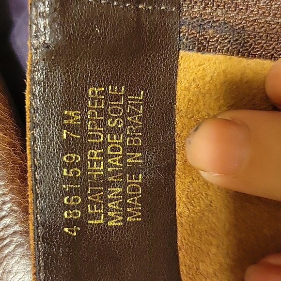 Vintage hand braided leather riding boots size 7 - Picture 3 of 6